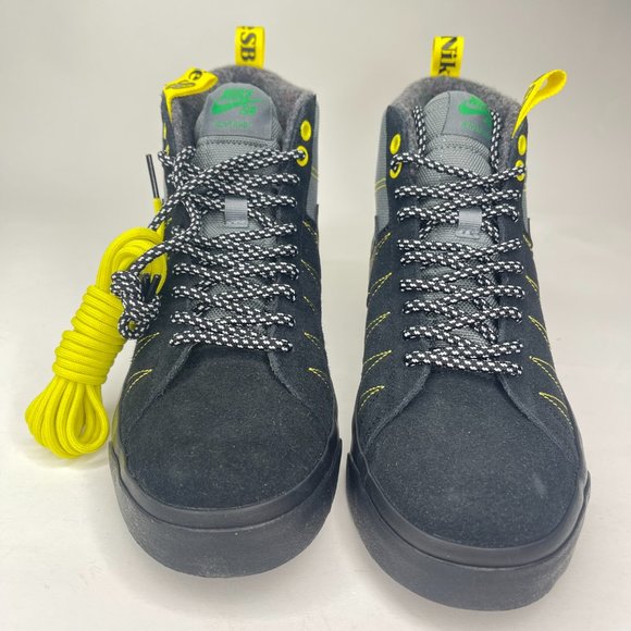 Nike SB Zoom Blazer Mid Premium Acclimate Grey Black Shoes - Picture 5 of 10